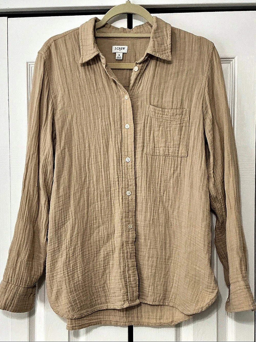 J.Crew Women'Small Button Down Shirt in Brown Size Small